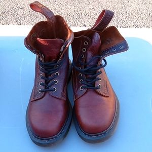 Dr Martens Brown Leather High Top Boots New Airwalks